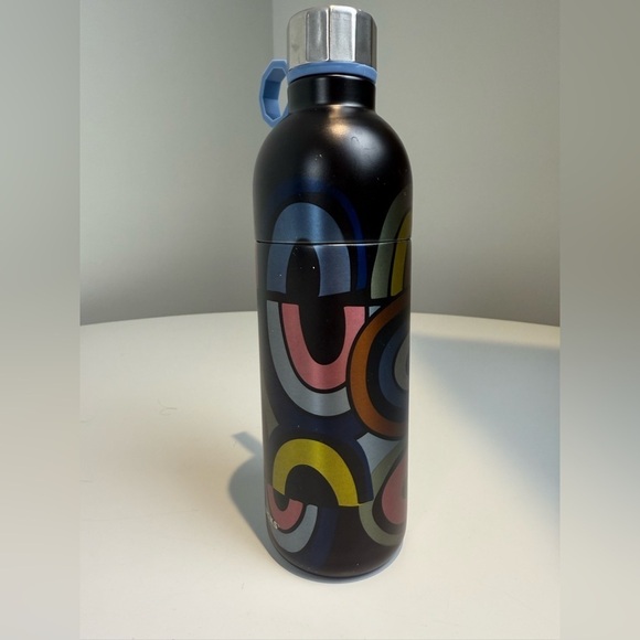 Starbucks 20 Oz Water Bottle Navy Blue Line Art Hook Stainless Steel Rainbow - Picture 2 of 7